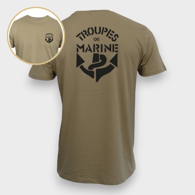 T-shirt Troupes de Marine Coyote