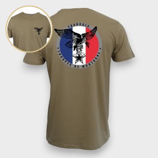 T-shirt Toupes de Montagne Française Coyote
