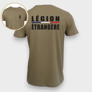 T-shirt 190g Légion Etrangère Liseré Coyote
