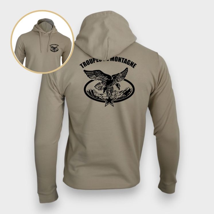 Sweat-shirt Troupes de Montagne Light Sand