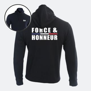 Sweat-shirt Force & Honneur Noir