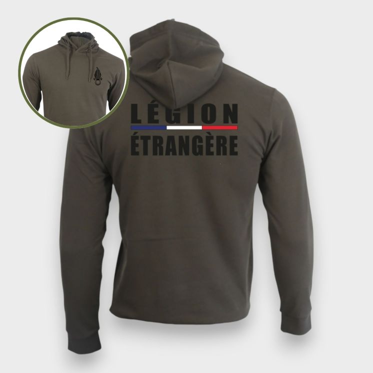 Sweat-shirt Légion Etrangère Liseré kakhi