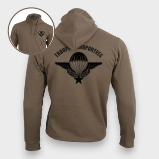 Sweat-shirt Troupes Aéroportées Moka