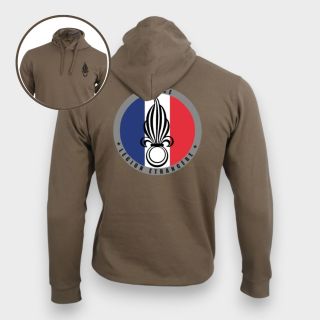 Sweat-shirt Légion Etrangère France Moka