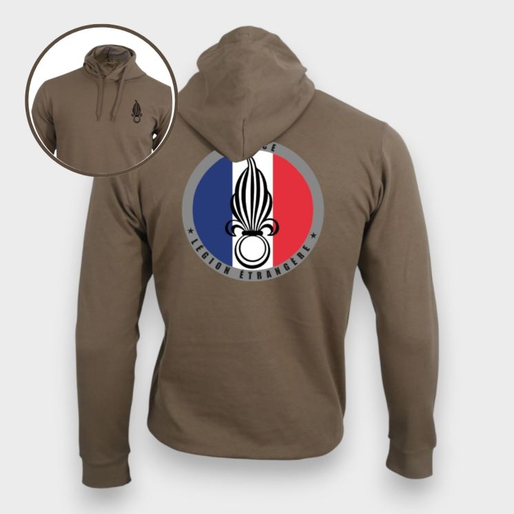 Sweat-shirt Légion Etrangère France Moka