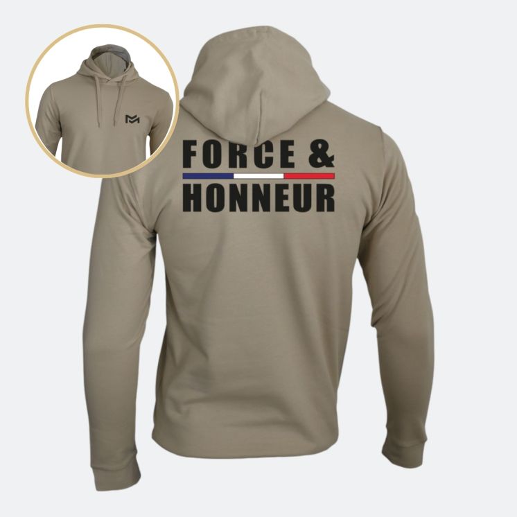 Sweat-shirt Force & Honneur Light Sand