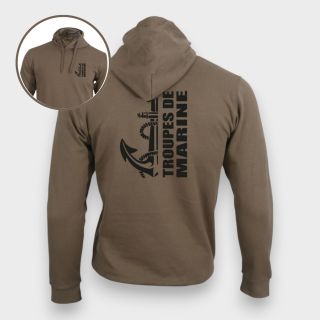 Sweat-shirt Troupes de Marine design Moka