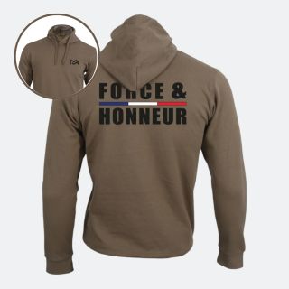 Sweat-shirt Force & Honneur Moka