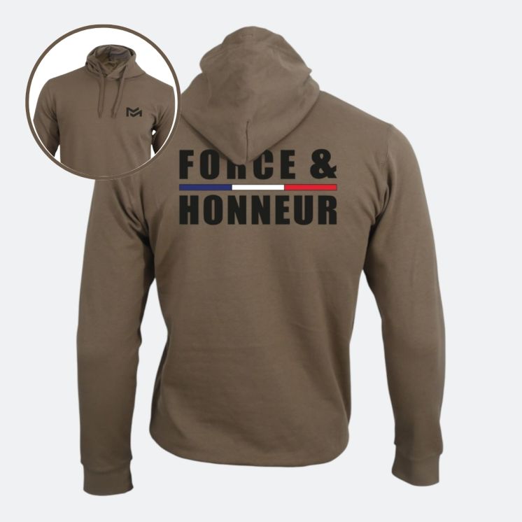 Sweat-shirt Force & Honneur Moka