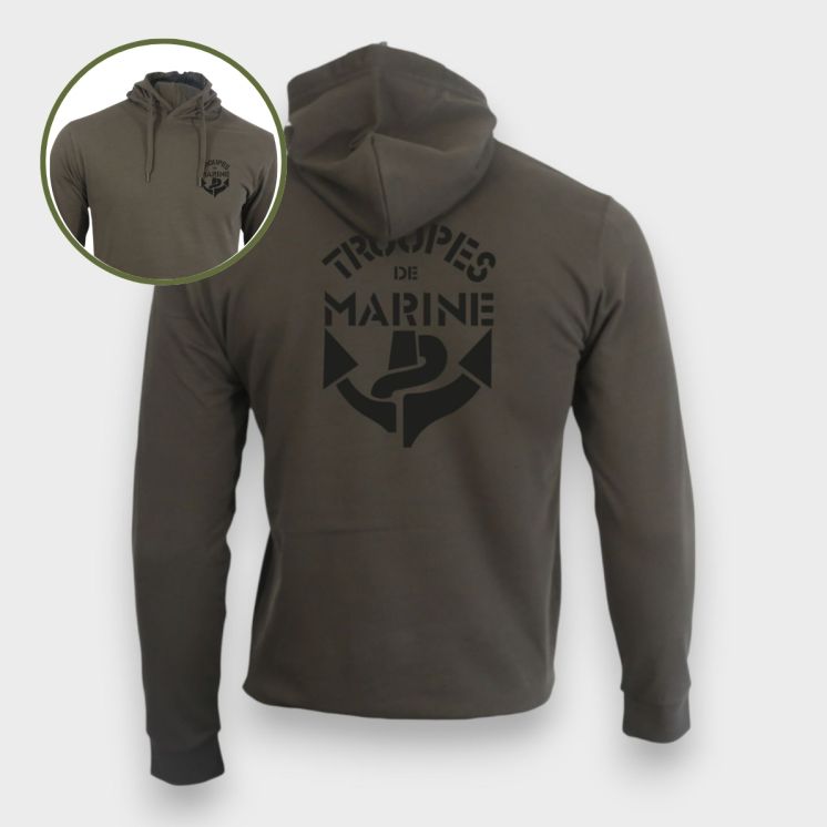 Sweat-shirt Troupes de Marine Kaki