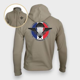 Sweat-shirt zippé Parachutiste FrançaisLight sand