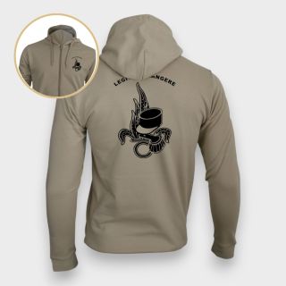 Sweat-shirt zippé Légion Etrangère Light Sand
