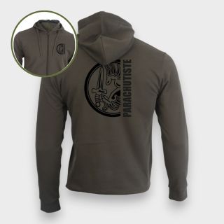 Sweat-shirt zippé para Métro Kakhi