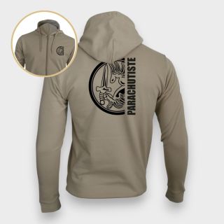 Sweat-shirt zippé para Métro Light sand