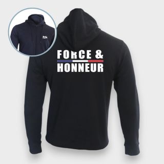Sweat-shirt zippé Force & HonneurMarine