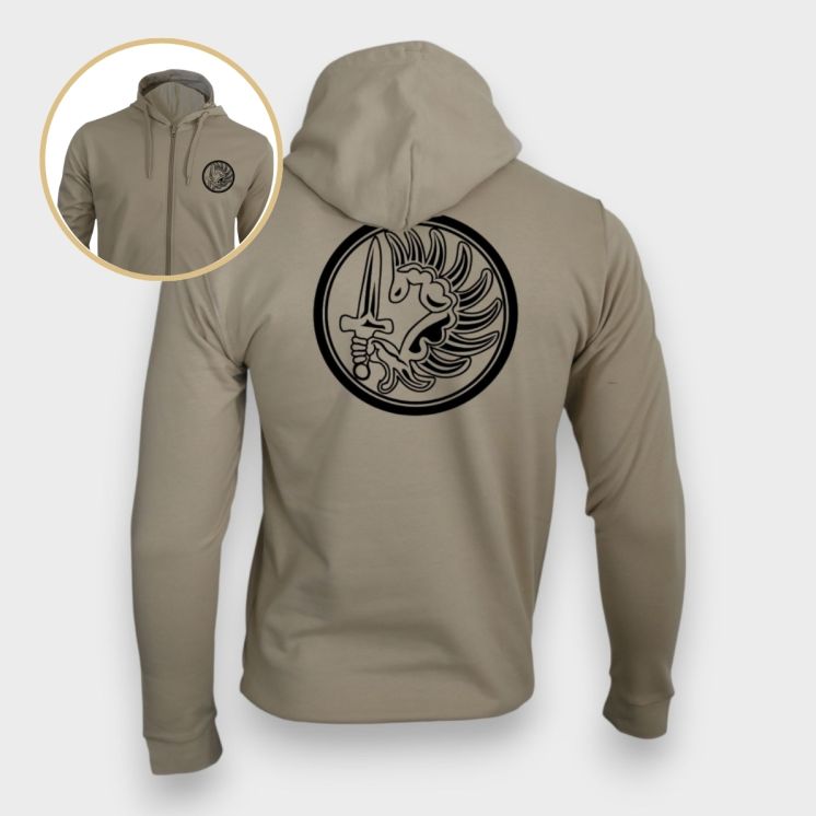 Sweat-shirt zippé para Métro Light Sand