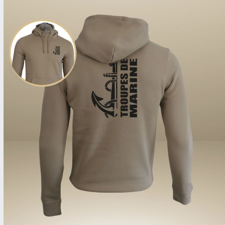 Sweat-shirt 350g Troupes de Marine DesignWet sand