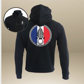 Sweat-shirt 350g Légion Etrangère FranceNoir