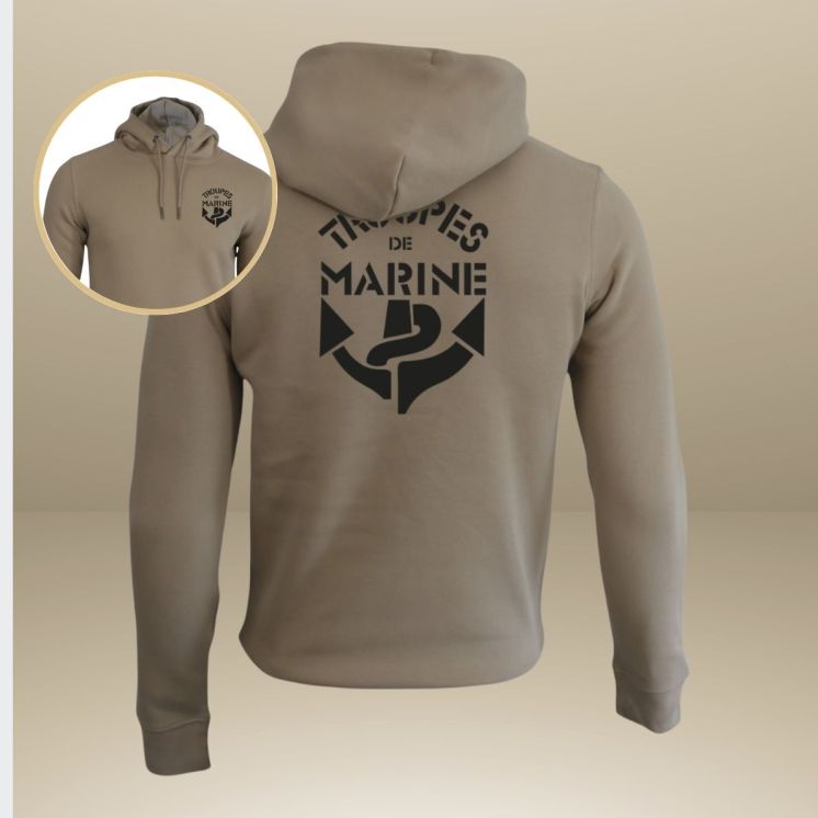 Sweat-shirt 350g Troupes de Marine Wet Sand