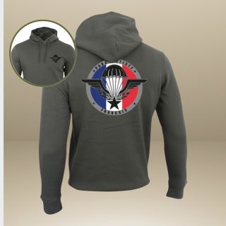 Sweat-shirt 350g Parachutiste FrançaisOrganic Kakhi