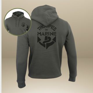 Sweat-shirt 350g Troupes de Marine Organic Kakhi