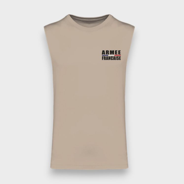 T-shirt sans manche Armée Française Light sand