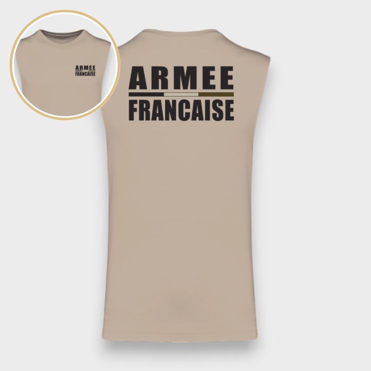 T-shirt sans manche Armée Française BR Light sand