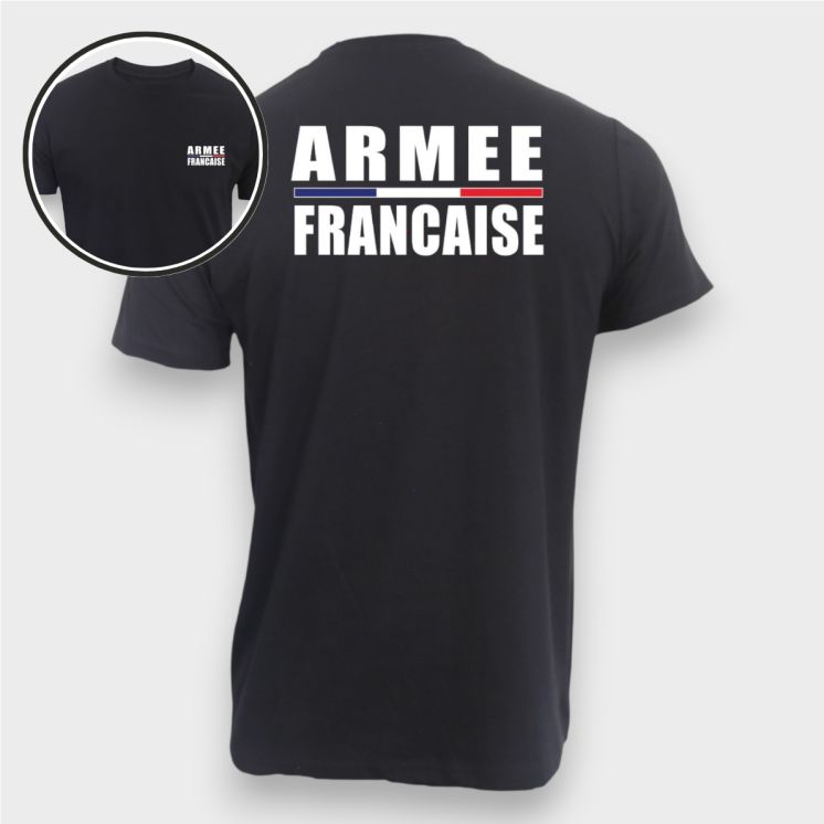 T-shirt Armée Française Noir