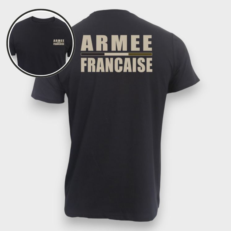 T-shirt Armée Française BR Noir