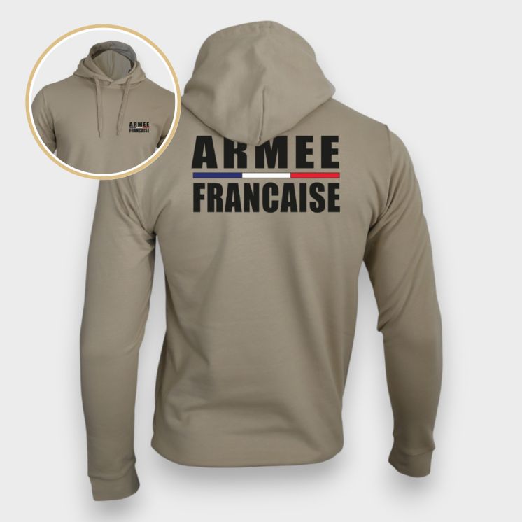 Sweat-shirt Armée Française Light Sand