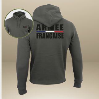 Sweat-shirt 350g Armée Française Organic Kakhi