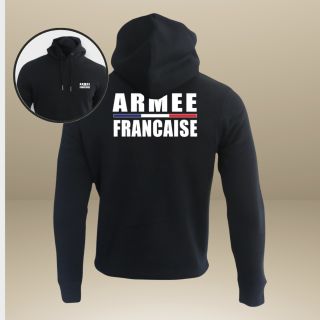 Sweat-shirt 350g Armée Française Noir